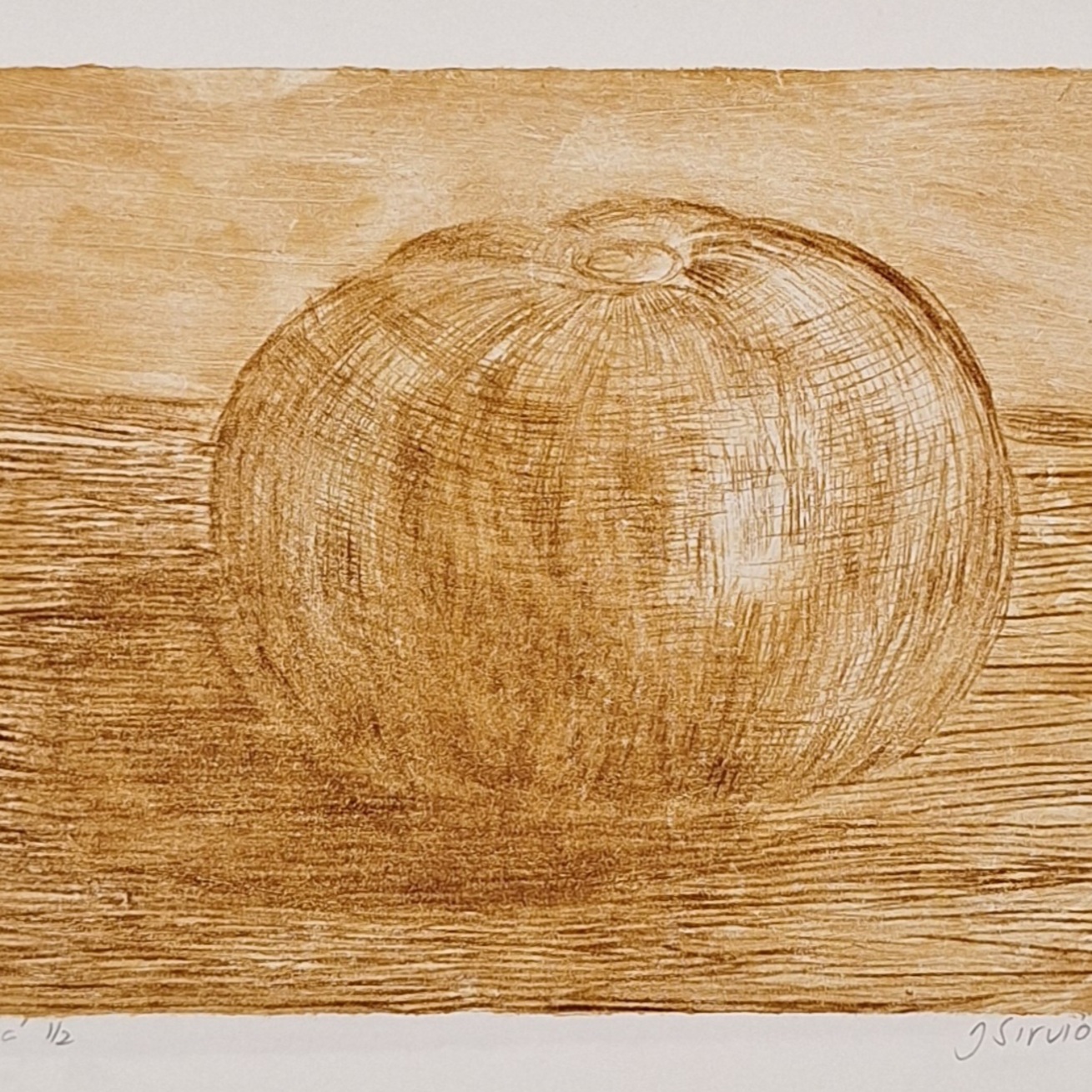 Quiet moment, 2023, kuivaneula paperille, 14.5x10cm