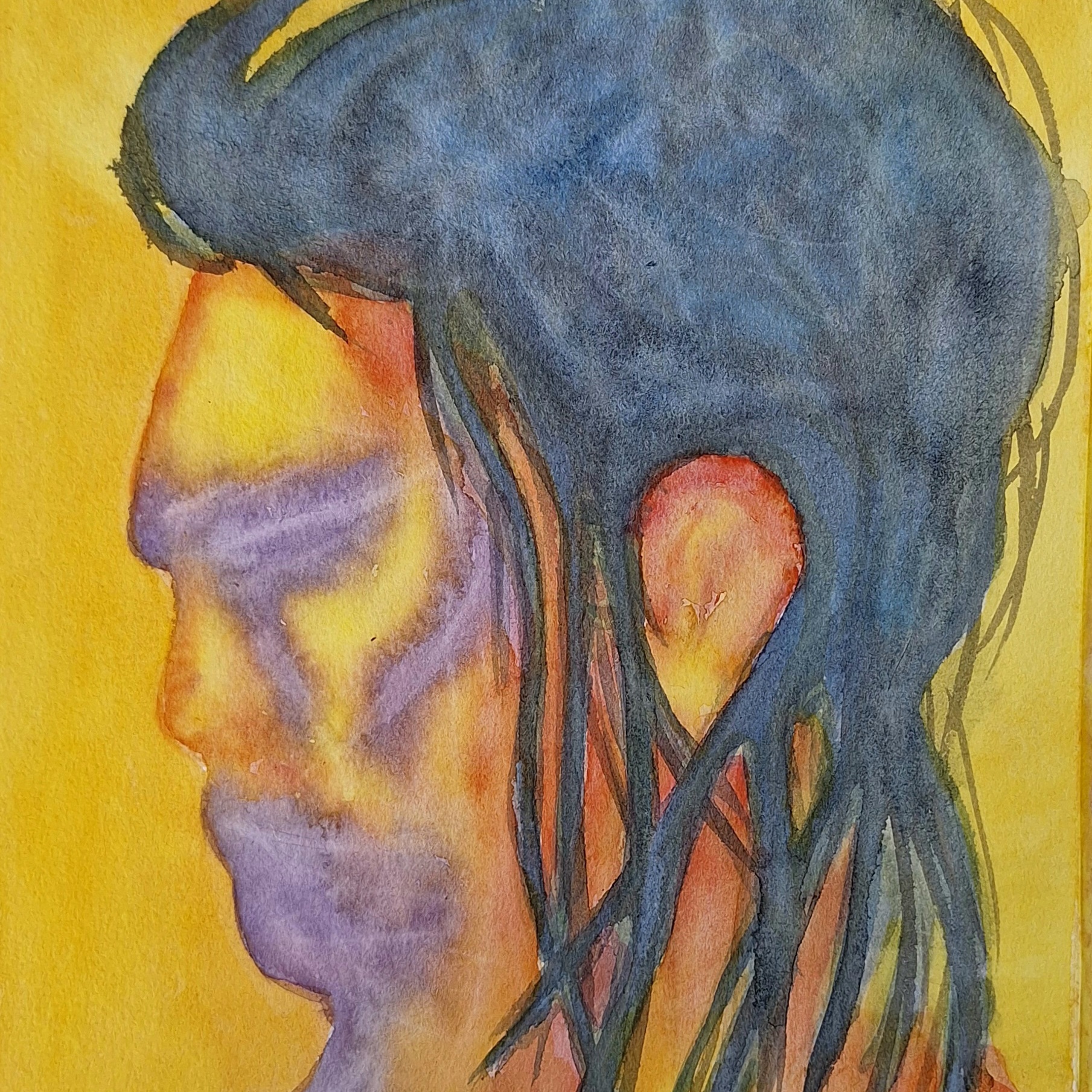 Trying, Water color, 29x21cm
