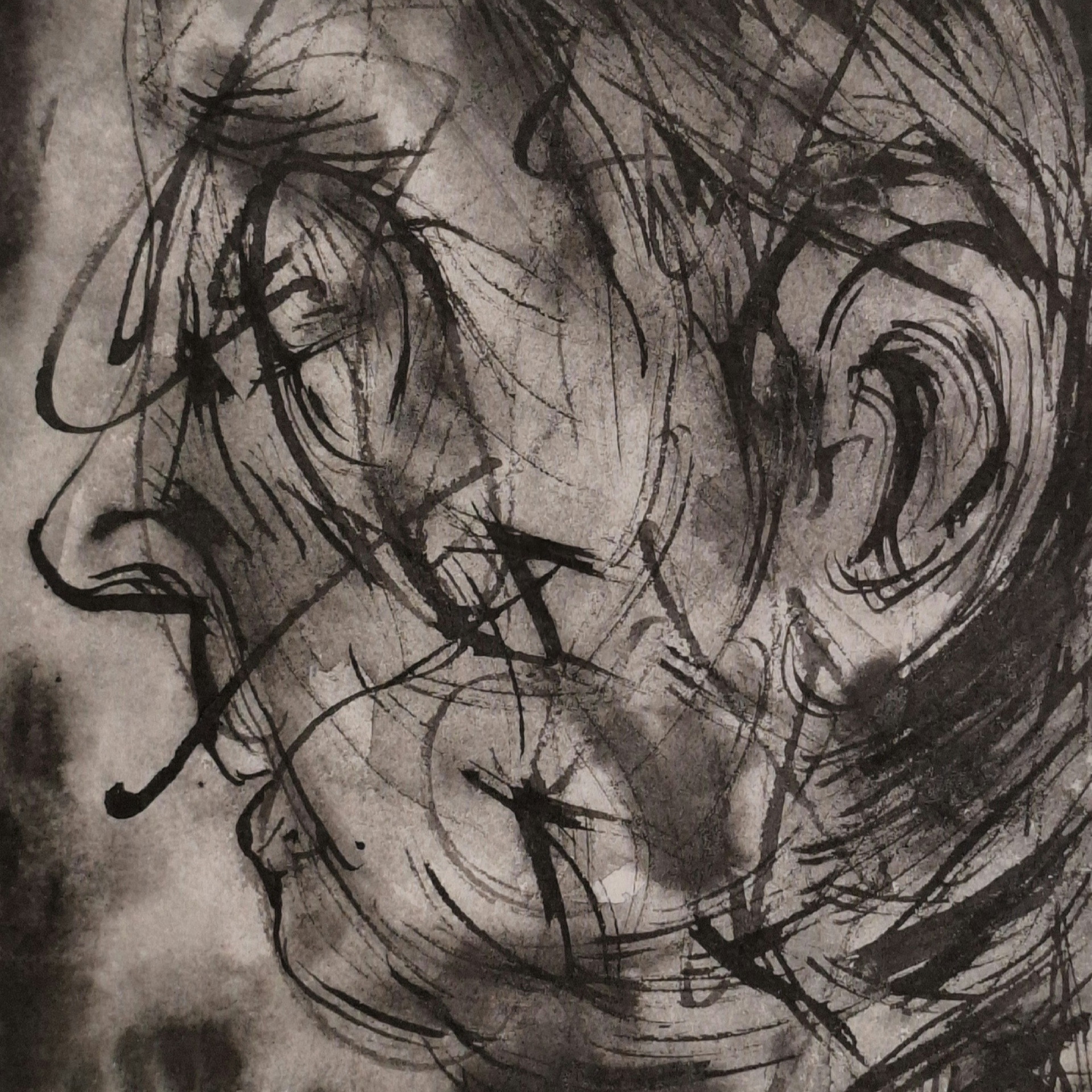 Mother I, Ink, 24x 30cm