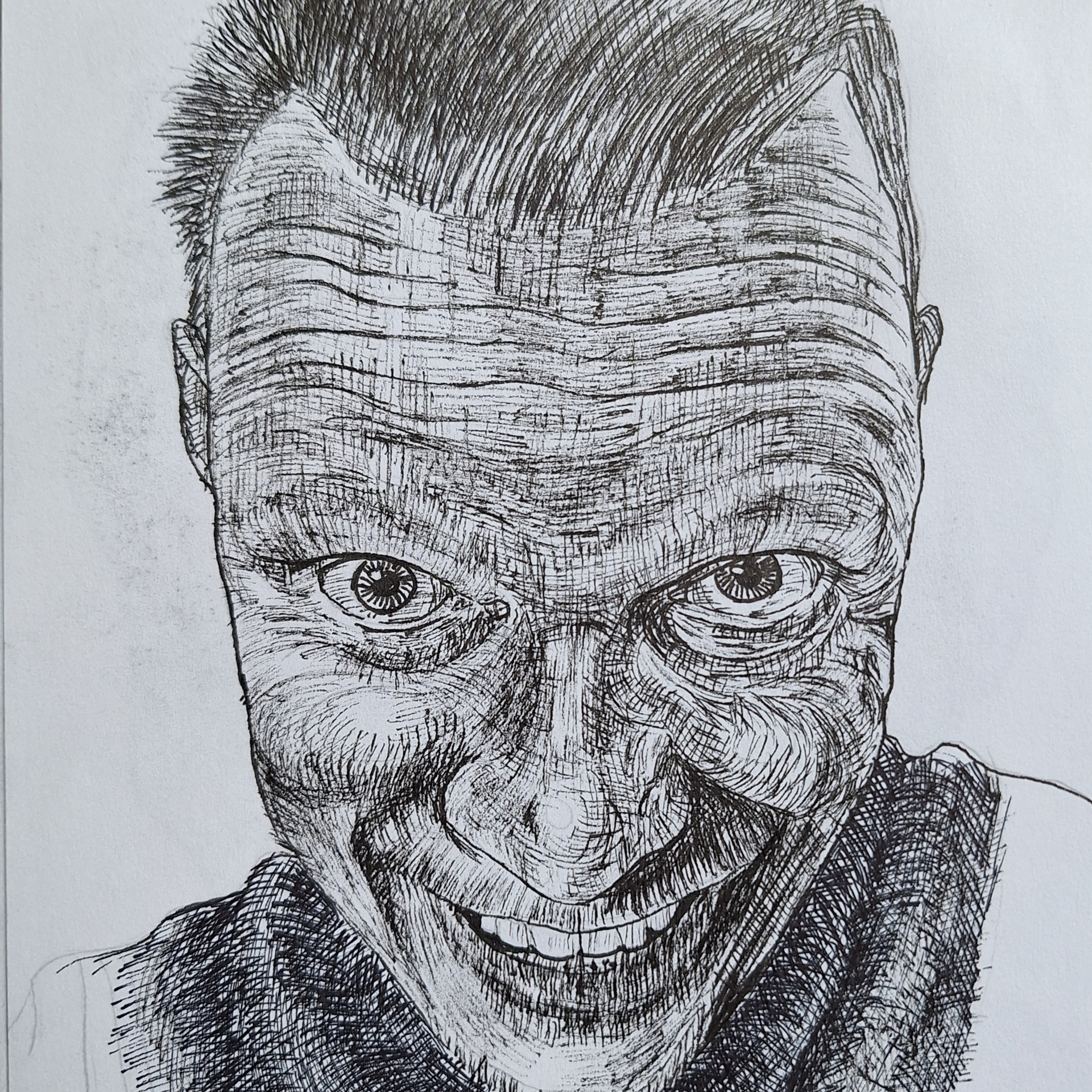 Joonas,  2023, ink on paper, 25x17cm