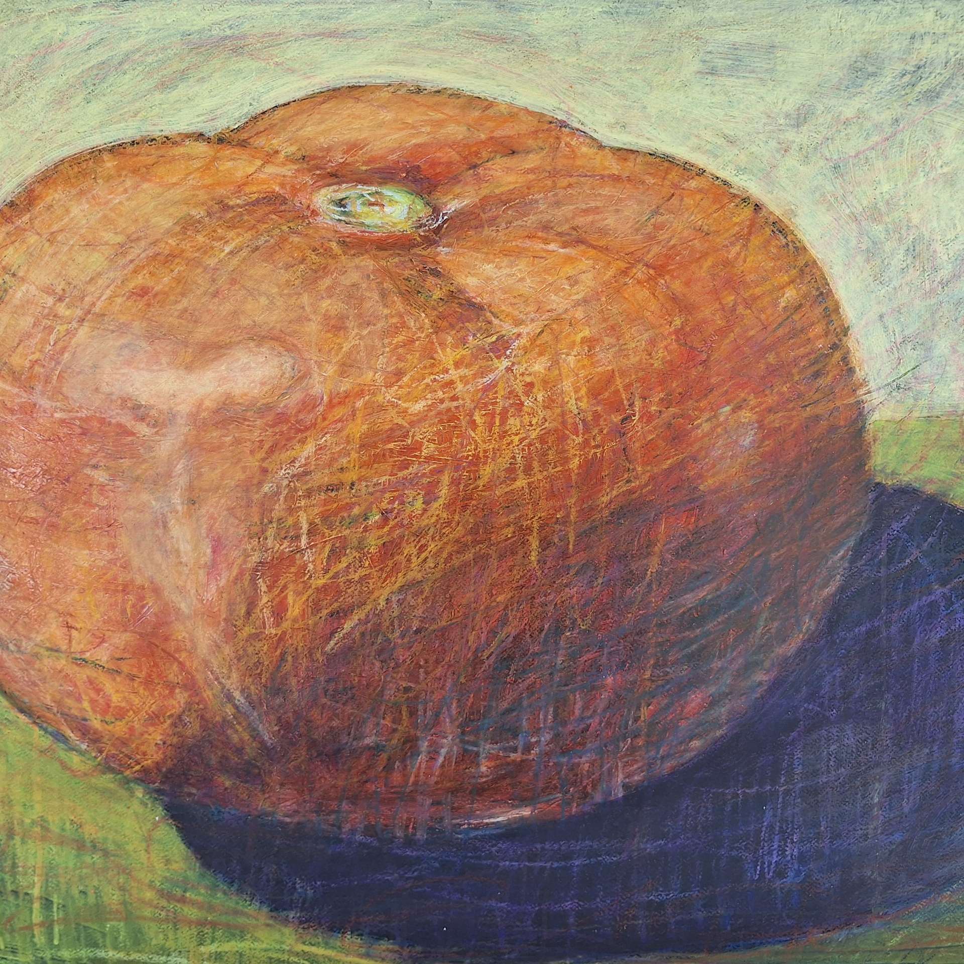 Kuuma tomattikeitto, 70x 96cm,2023, akryylit paperilla.